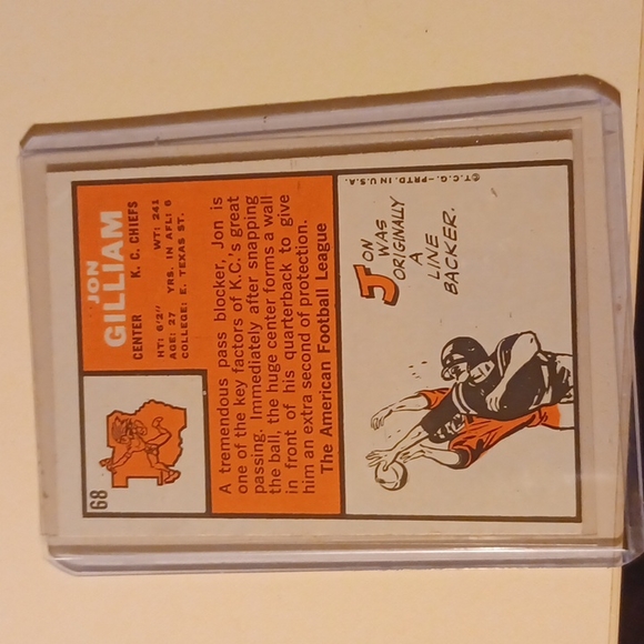 Jon Gilliam t.c.g.#68 - Picture 2 of 2